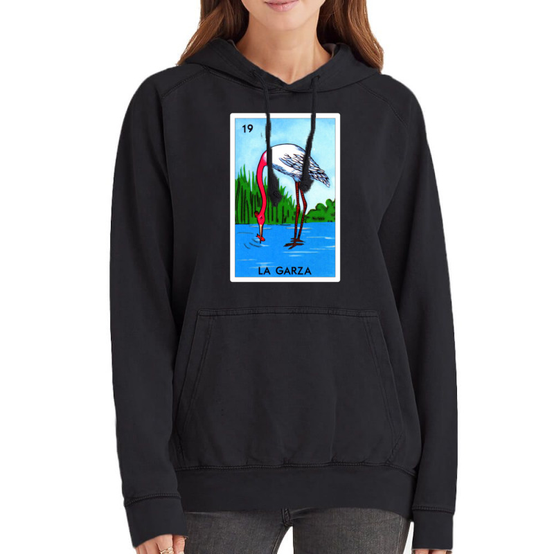 Loteria Mexicana Art - Loteria Mexicana Design - La Garza Gift - Regal Vintage Hoodie by cm-arts | Artistshot