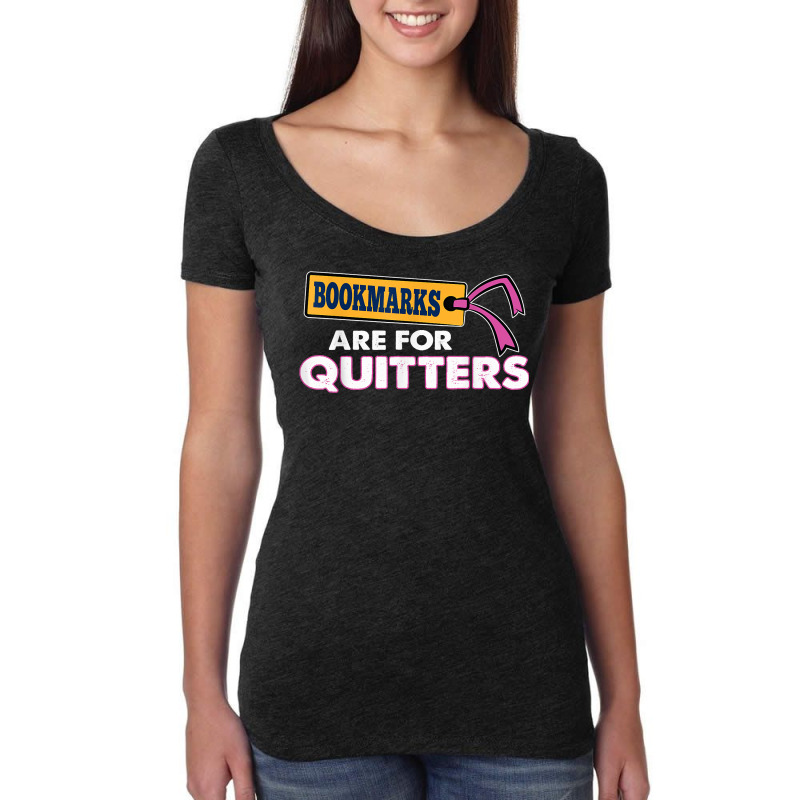 Bookmarks Are For Quitters Speed Reading T Shirt Women's Triblend Scoop T-shirt by cm-arts | Artistshot