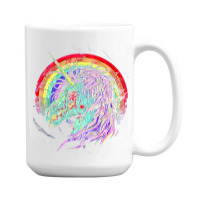 Zombie Unicorn, High Quality Microfiber, Zombie Unicorn Art, Zombie Un 15 Oz Coffee Mug | Artistshot