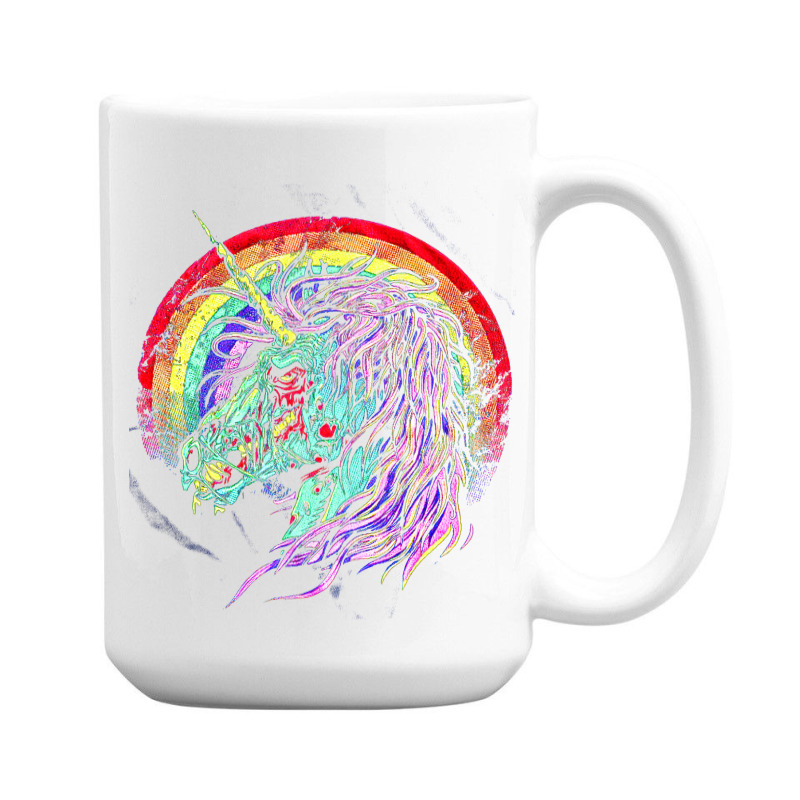 Zombie Unicorn, High Quality Microfiber, Zombie Unicorn Art, Zombie Un 15 Oz Coffee Mug | Artistshot