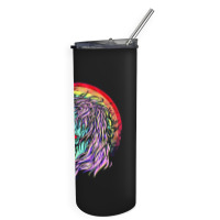 Zombie Unicorn, High Quality Microfiber, Zombie Unicorn Art, Zombie Un Skinny Tumbler | Artistshot