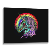 Zombie Unicorn, High Quality Microfiber, Zombie Unicorn Art, Zombie Un Metal Print Horizontal | Artistshot