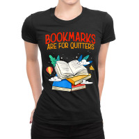 Book Reading Bookmarks Quote Reader Librarian T Shirt Ladies Fitted T-shirt | Artistshot