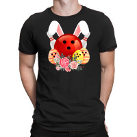 Bowling Easter Bunny Egg 2020 Rabbit Flowers Pascha Bowler T-shirt | Artistshot