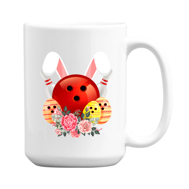 Bowling Easter Bunny Egg 2020 Rabbit Flowers Pascha Bowler 15 Oz Coffee Mug by Haley1989 | Artistshot