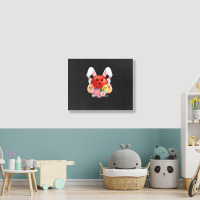 Bowling Easter Bunny Egg 2020 Rabbit Flowers Pascha Bowler Landscape Canvas Print | Artistshot