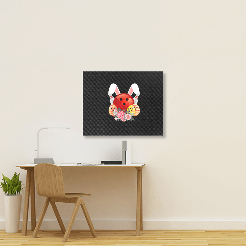 Bowling Easter Bunny Egg 2020 Rabbit Flowers Pascha Bowler Landscape Canvas Print by Haley1989 | Artistshot