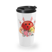 Bowling Easter Bunny Egg 2020 Rabbit Flowers Pascha Bowler Travel Mug | Artistshot