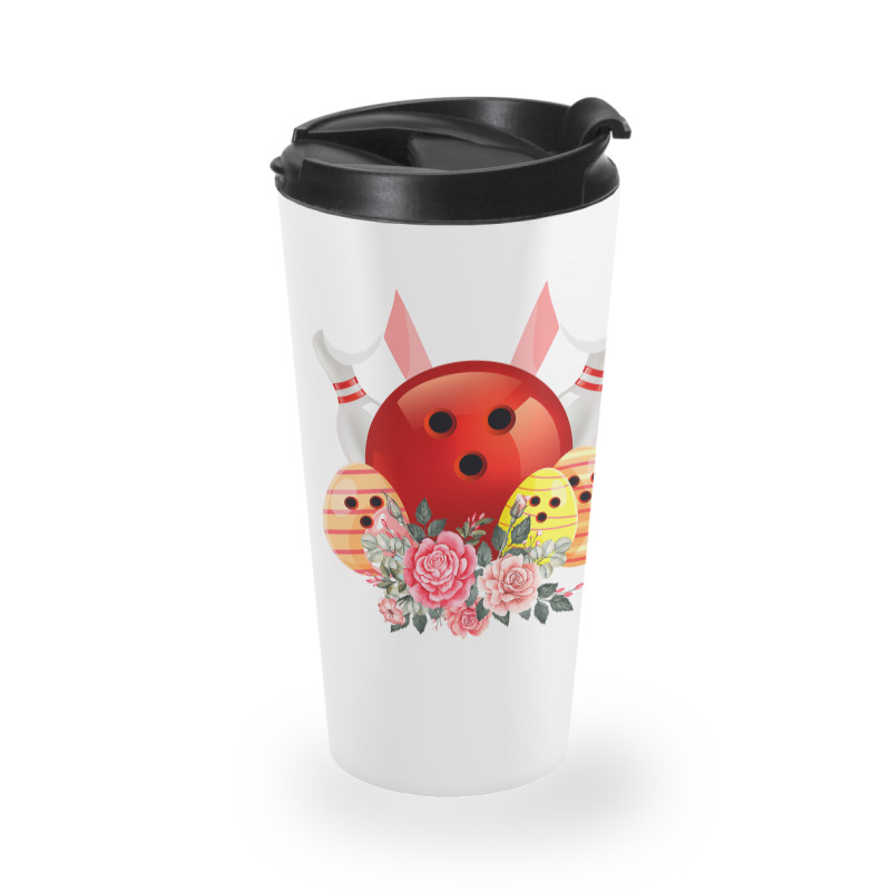 Bowling Easter Bunny Egg 2020 Rabbit Flowers Pascha Bowler Travel Mug by Haley1989 | Artistshot