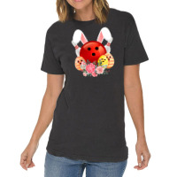 Bowling Easter Bunny Egg 2020 Rabbit Flowers Pascha Bowler Vintage T-shirt | Artistshot