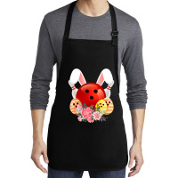 Bowling Easter Bunny Egg 2020 Rabbit Flowers Pascha Bowler Medium-length Apron | Artistshot