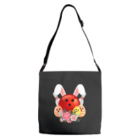 Bowling Easter Bunny Egg 2020 Rabbit Flowers Pascha Bowler Adjustable Strap Totes | Artistshot