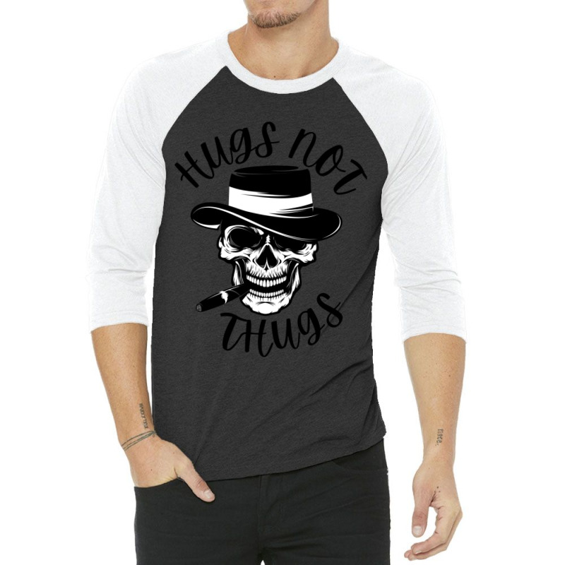 Hugs Not Thugs Because We Love Dogs 3/4 Sleeve Shirt | Artistshot