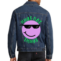 Hugs Not Thugs Because We Love Dogs    (2) Men Denim Jacket | Artistshot