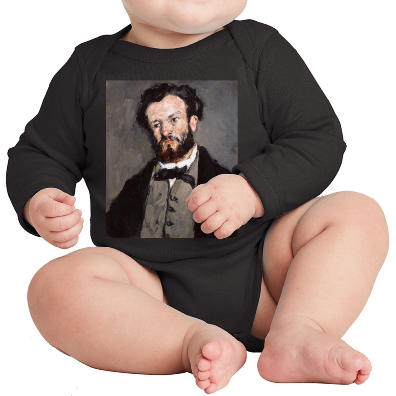 Portrait Of Anthony Valabregue By Paul Cezanne Long Sleeve Baby Bodysuit by Kanmosrin52 | Artistshot