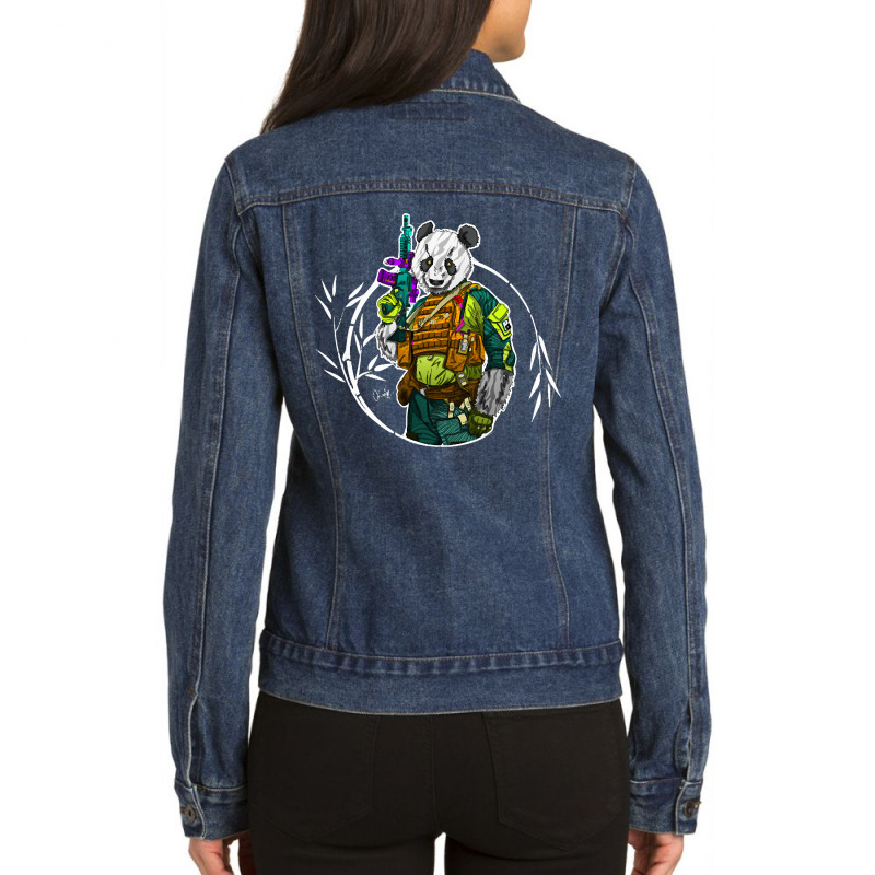 Bear Arms, Bear Arms Vintage, Right To Bear Arms, Funny Bear Arms, Rig Ladies Denim Jacket by SHOPTRREU5 | Artistshot