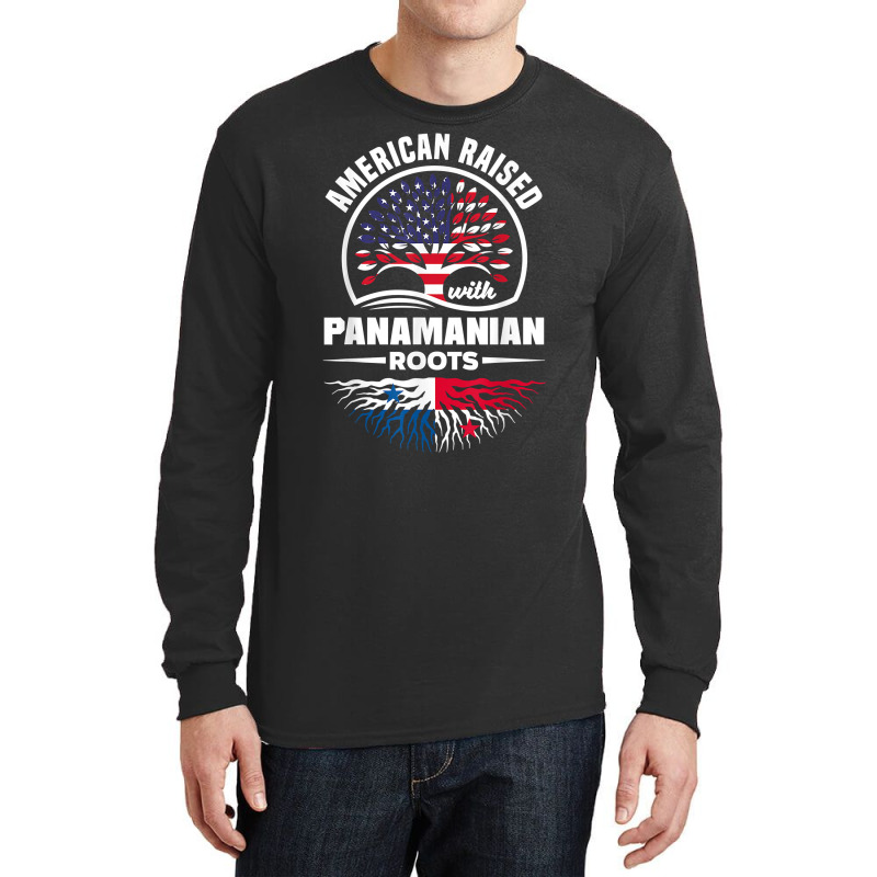 American Raised With Panamanian Roots Panama Panama Flag T Shirt Long Sleeve Shirts by cm-arts | Artistshot