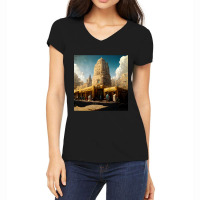 The Time Of The Pharaohs Women's V-neck T-shirt | Artistshot