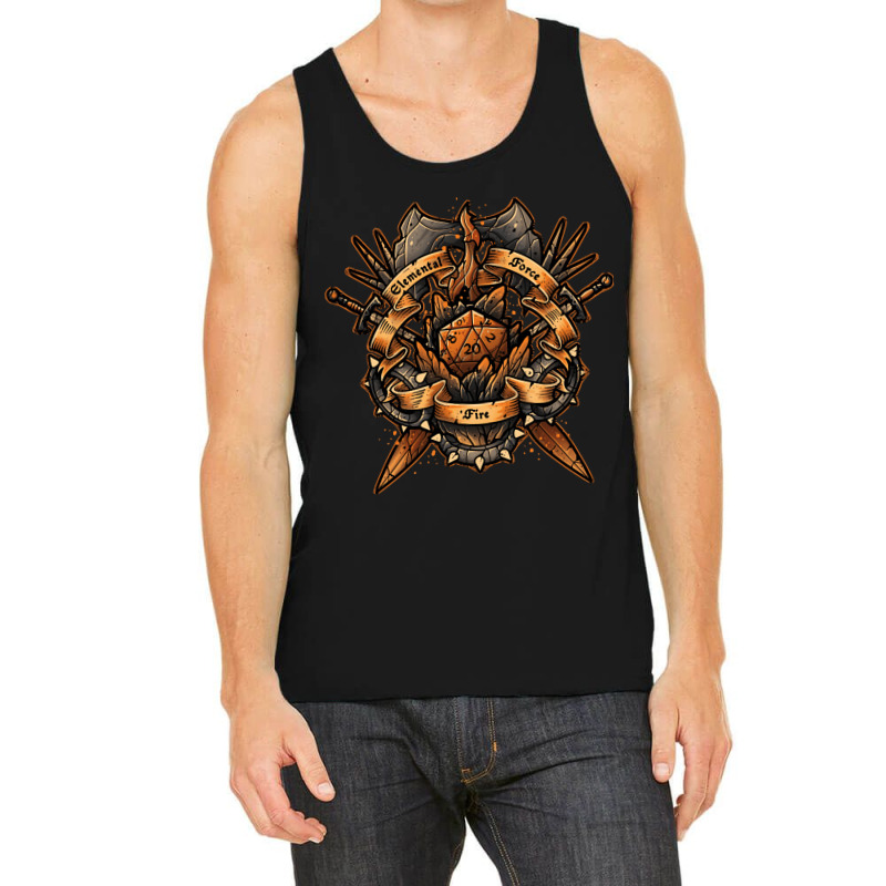 Elemental Force Fire, Elemental Force Fire Painting, The Elemental For Tank Top by SHOPTRREU5 | Artistshot