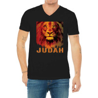 Lion Of Judah Tribe Hebrew Israelite Messianic V-neck Tee | Artistshot