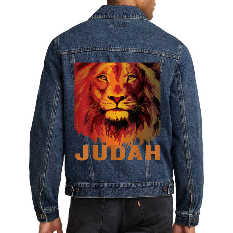 Lion Of Judah Tribe Hebrew Israelite Messianic Men Denim Jacket | Artistshot