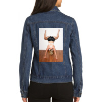 Twerking Miley Ladies Denim Jacket | Artistshot