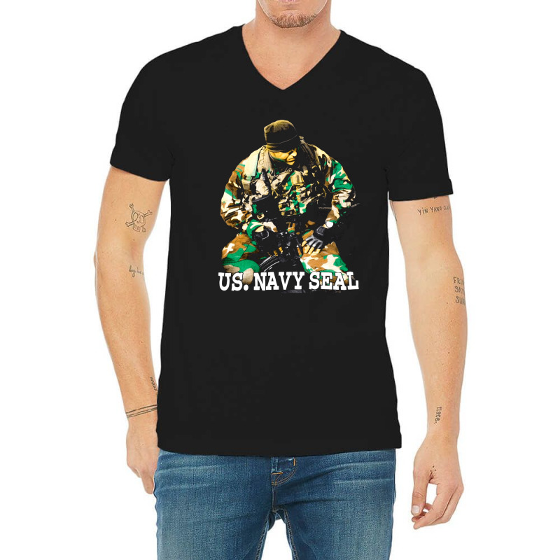 Deadstock Us. Navy Seals, Naval Special Warfare Unit, Deadstock Us. Na V-neck Tee | Artistshot