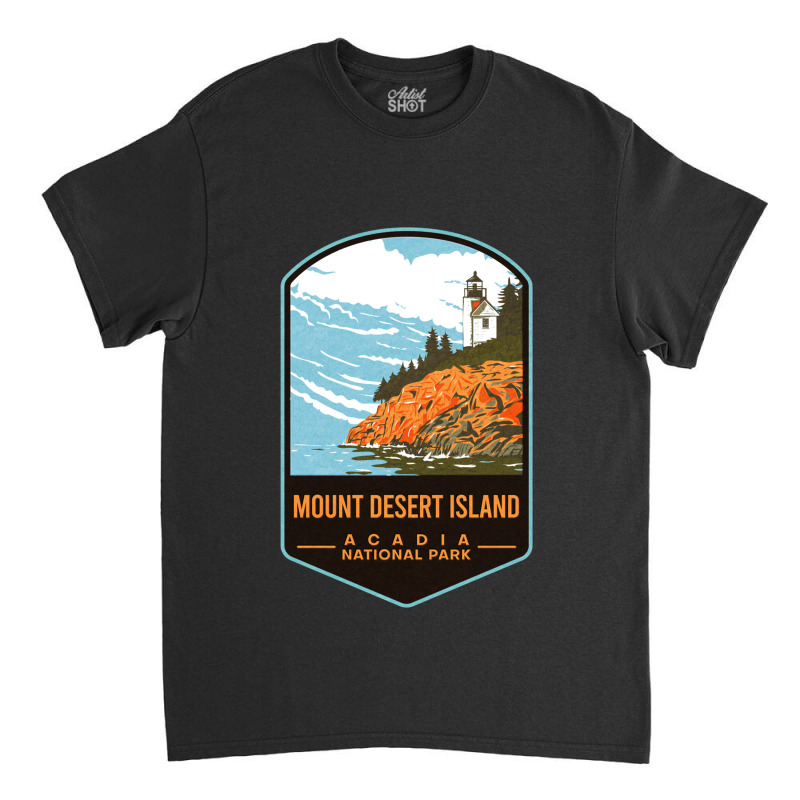 Mount Desert Island Acadia National Park Classic T-shirt by cm-arts | Artistshot