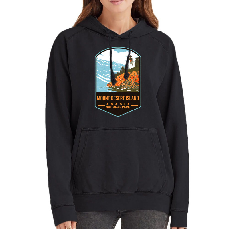 Mount Desert Island Acadia National Park Vintage Hoodie by cm-arts | Artistshot