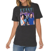 Kenau Reeves Homage, Kenau Reeves Homage Art, Kenau Reeves Homage Pain Vintage T-shirt | Artistshot