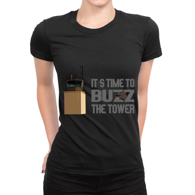 It_s Time To Buzz The Tower V2 Ladies Fitted T-Shirt by cm-arts | Artistshot