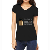 It_s Time To Buzz The Tower V2 Women's V-neck T-shirt | Artistshot