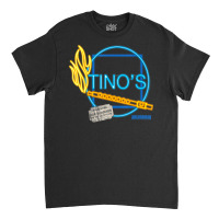 Anchorman Tino's Presenting Ron Burgundy On Jazz Flute Neon Classic T-shirt | Artistshot