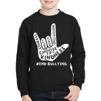 Love Sign Language Unity Day Orange Kids 2022 Anti Bullying T Shirt Youth Sweatshirt | Artistshot