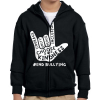 Love Sign Language Unity Day Orange Kids 2022 Anti Bullying T Shirt Youth Zipper Hoodie | Artistshot