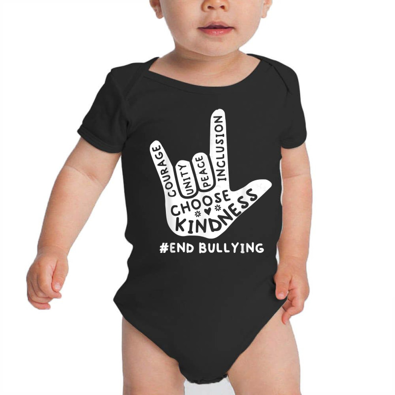 Love Sign Language Unity Day Orange Kids 2022 Anti Bullying T Shirt Baby Bodysuit by alyshasur9x | Artistshot