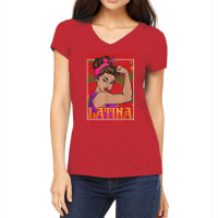 Phenomenally Latina Educated Powerful Proud, Latina Hispanic T Shirt Women's V-neck T-shirt | Artistshot