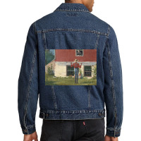 In The Garden (rustic Courtship) By Winslow Homer Men Denim Jacket | Artistshot