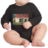 In The Garden (rustic Courtship) By Winslow Homer Long Sleeve Baby Bodysuit | Artistshot