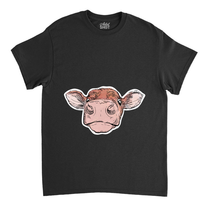 Cow Head Classic T-shirt | Artistshot