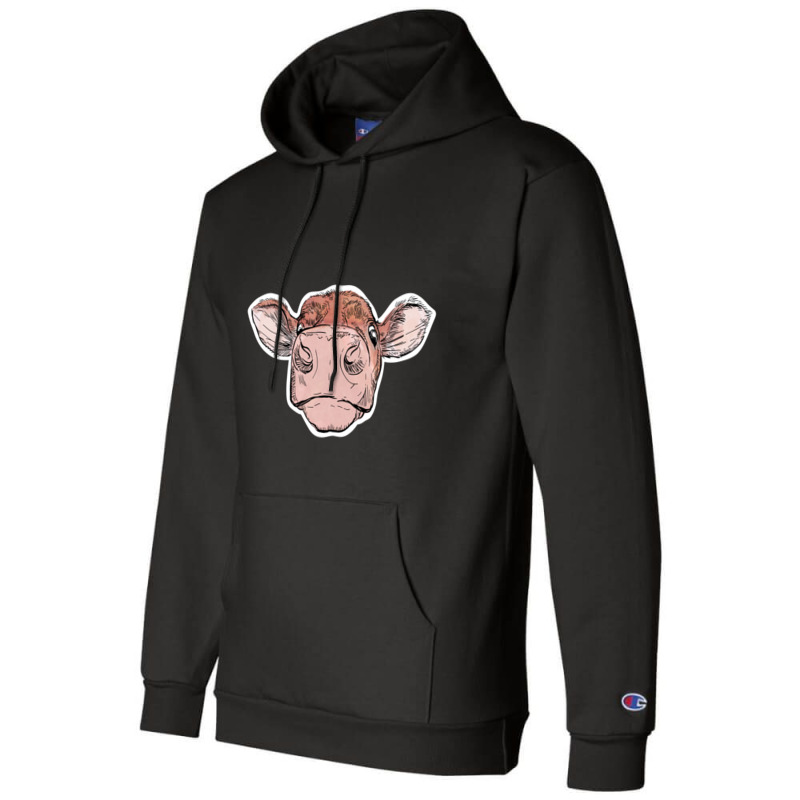 Cow Head Champion Hoodie | Artistshot