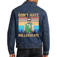 Dont Hate Rollerskate, Reno 911 Dont Hate Rollerskate, Reno 911, Terry Men Denim Jacket | Artistshot