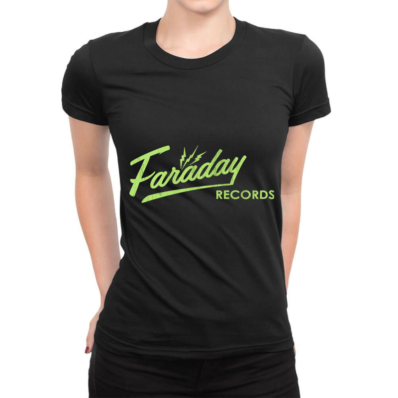 Faraday Records, Faraday Records Painting, Faraday Records Vintage, Fa Ladies Fitted T-Shirt by SHOPTRREU5 | Artistshot