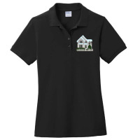 Murder House In Winter Ladies Polo Shirt | Artistshot