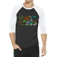 Eco Energy, Save The Planet, Global Warming, Eco Energy Art, Eco Energ 3/4 Sleeve Shirt | Artistshot