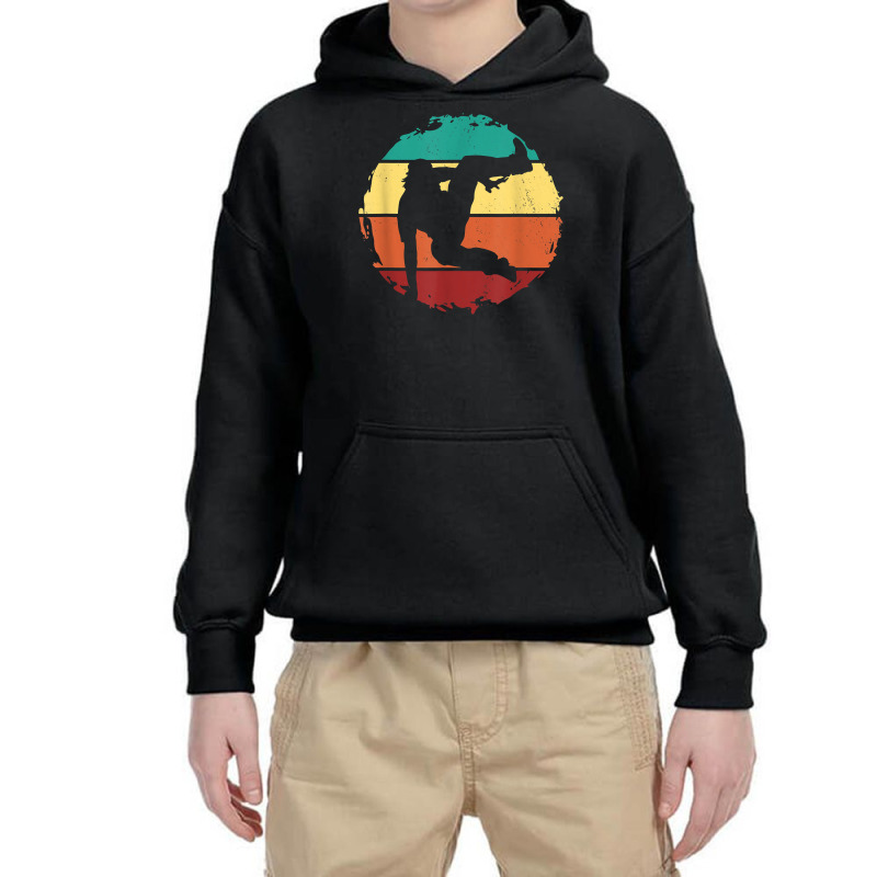 Retro Parkour Free Running Training Traceur Freerunner T Shirt Youth Hoodie by cm-arts | Artistshot