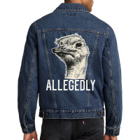 Letterkenny Allegedly Ostrich, Letterkenny Allegedly Ostrich Art, Lett Men Denim Jacket | Artistshot