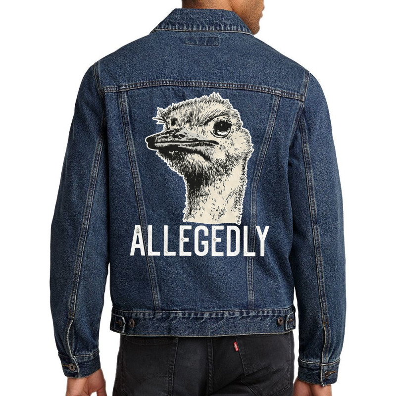 Letterkenny Allegedly Ostrich, Letterkenny Allegedly Ostrich Art, Lett Men Denim Jacket | Artistshot