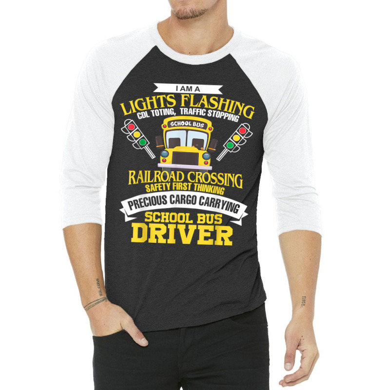 Im A School Bus Driver School Bus Driver Men Women Kids Gift 3/4 Sleeve Shirt | Artistshot