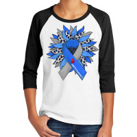 Diabetes Sunflower Type T1d T2d Diabetic Diabetes Awareness T Shirt Youth 3/4 Sleeve | Artistshot